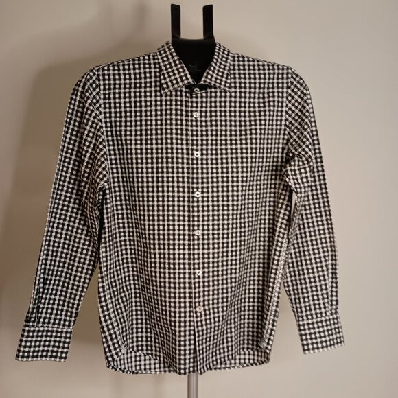 Robert Graham Boys Classic Preppy Check Cotton Button Down Shirt Size L 14/16 - Picture 9 of 16